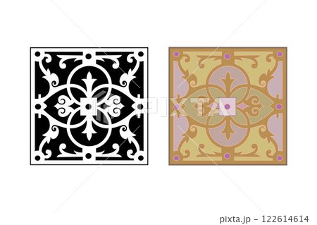 Vintage floral calligraphic floral vignette scroll corners ornamental design elements black set isolated vector Vintage floral calligraphic floral vignette scroll corners ornamental design elements black set isolated vector 122614614
