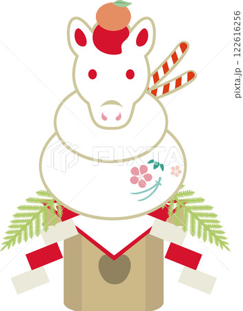 年賀2026 年賀状2026 馬 午 鏡餅 正月飾り 干支 かわいい デザイン イラスト素材 年賀2026 年賀状2026 馬 午 鏡餅 正月飾り 干支 かわいい デザイン イラスト素材 122616256