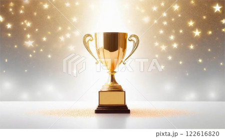 トロフィー 優勝カップ 背景 素材 トロフィー 優勝カップ 背景 素材 122616820