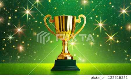 トロフィー　優勝カップ　背景　素材 122616821