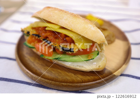 【食べ物】ナスのボロネーゼ 【食べ物】ナスのボロネーゼ 122616912