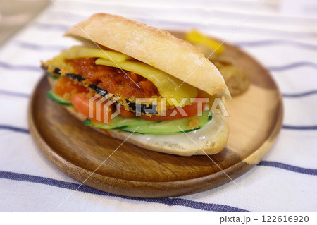 【食べ物】ナスのボロネーゼ 122616920