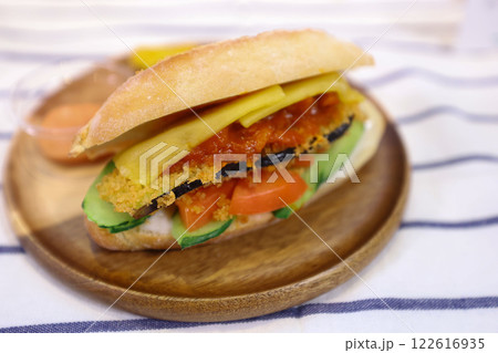 【食べ物】ナスのボロネーゼ 【食べ物】ナスのボロネーゼ 122616935