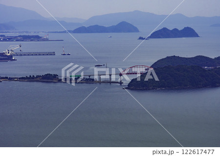 下松市沿岸部　笠戸大橋　山口県下松市 122617477