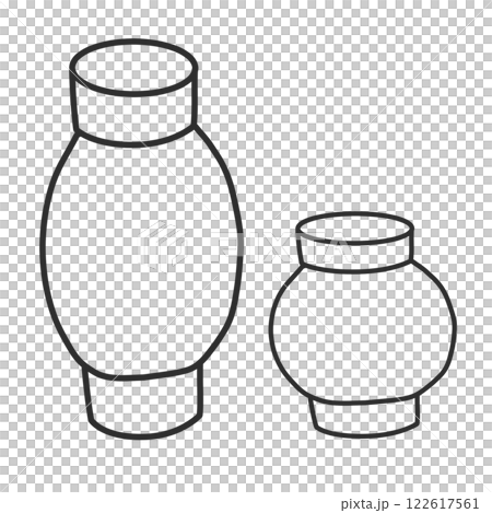 Lantern_simple monochrome line drawing illustration lantern_simple monochrome 122617561