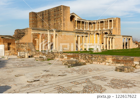 Sardis ancient city. Historic ancient city building. Historical buildings of Capital of Lydia. 122617622
