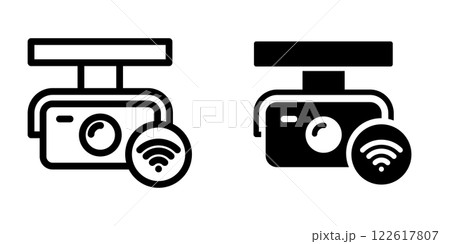 CCTV icon design template 122617807