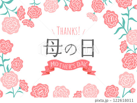 母の日のイメージイラスト　デザイン 122618011