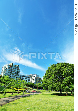 千葉県　海浜幕張　幕張海浜公園からの風景 122618401