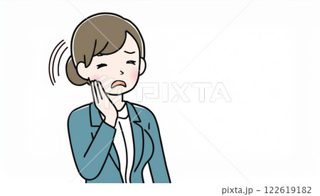 歯痛に苦しむ人 122619182
