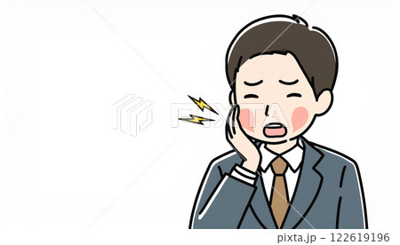 歯痛に苦しむ人 122619196