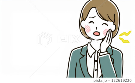 歯痛に苦しむ人 122619220