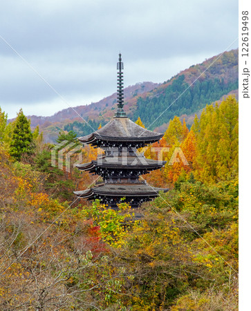 仙台市 定義 極楽山西方寺 大倉川 定義橋から望む五重塔 仙台市 定義 極楽山西方寺 大倉川 定義橋から望む五重塔 122619498