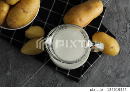 Potato milk, concept of fresh and healthy drink 122619585