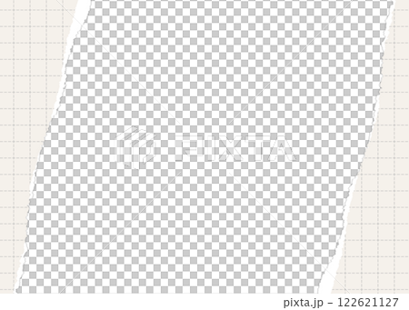 撕破的方格紙框、網格、撕破的筆記本風格背景框 122621127