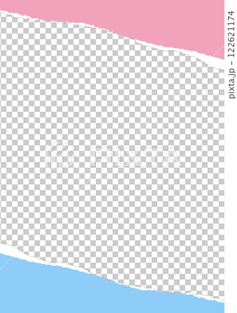 破れた紙のフレーム、背景素材、縦向き 破れた紙のフレーム、背景素材、縦向き 122621174