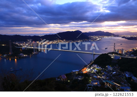 関門海峡　ライトアップ 122621553