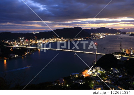 関門海峡 ライトアップ 関門海峡 ライトアップ 122621554