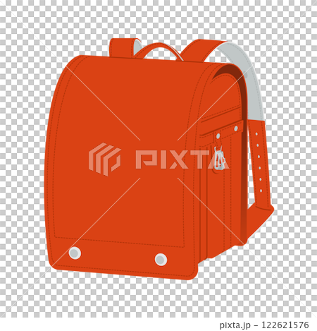 赤い定番のランドセル／ベクターイラスト 122621576