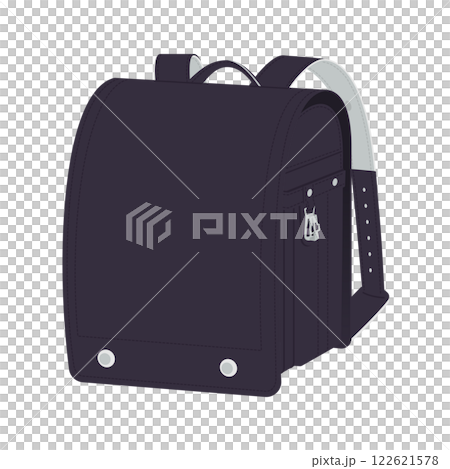 黒の定番のランドセル／ベクターイラスト 122621578