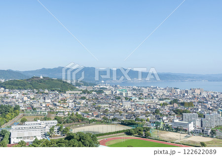 大分県別府市 快晴の別府市の街並み 大分県別府市 快晴の別府市の街並み 122622089