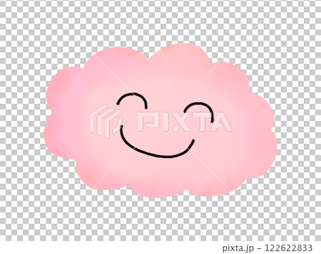 大腦：健康活躍狀態下的微笑粉紅大腦 122622833