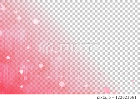 ピンクの水彩の桜の花びらの背景 ピンクの水彩の桜の花びらの背景 122623661