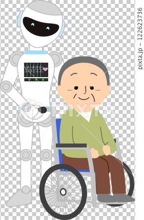 A care robot caring for the elderly 122623736