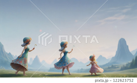 異世界を行く生物　AI画像 122623752