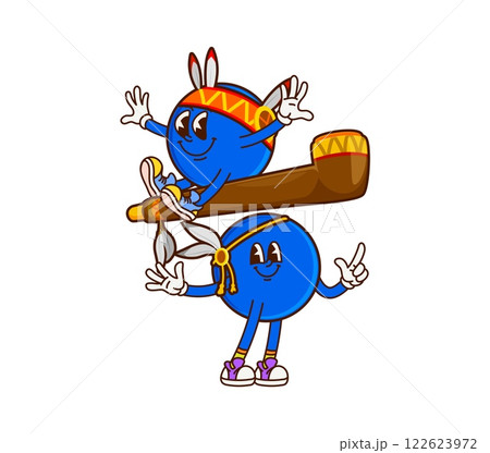 Groovy math division sign Indian chief cartoon character, vector mathematical symbol. Funny groovy division sign as Indian Apache or Native American chief with smoking pipe and feather headdress Groovy math division sign Indian chief cartoon character, vector mathematical symbol. Funny groovy division sign as Indian Apache or Native American chief with smoking pipe and feather headdress 122623972