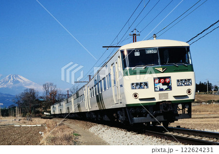 1982年伊豆箱根鉄道線を走る特急踊り子 122624231