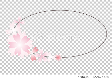 桜のフレーム 122624480
