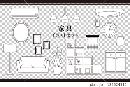 家具插圖集04 線描 家具插圖集04 線描 122624512