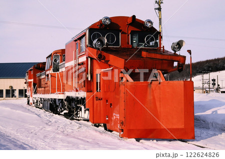 1987年　室蘭本線追分のDE15ラッセル車 122624826