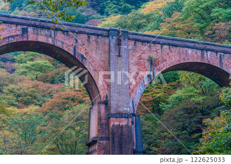 【群馬県】碓氷第三橋梁・めがね橋　秋 122625033