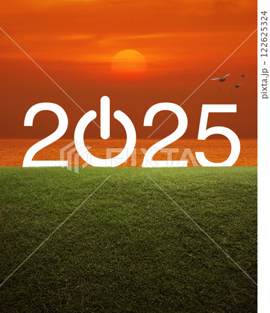 Happy new year 2025 success concept 122625324