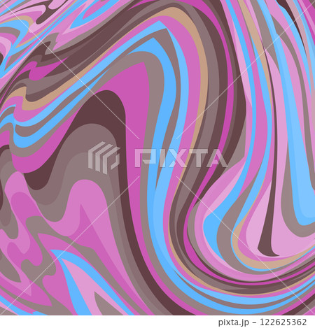 Fluid art. Modern artwork background. Mixture of acrylic paints. Abstract liquid painting marble texture, colorful gradient waves. Vector design for banner, flyer, business card, cover, invitation 122625362