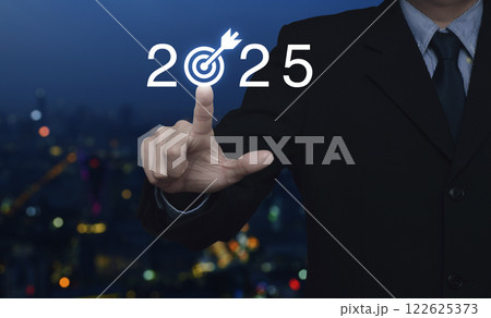 Business happy new year 2025 success concept 122625373