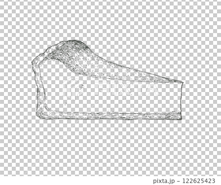 チーズケーキタルトの手描きイラスト チーズケーキタルトの手描きイラスト 122625423