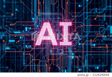 Ai technology abstract background. 122626049