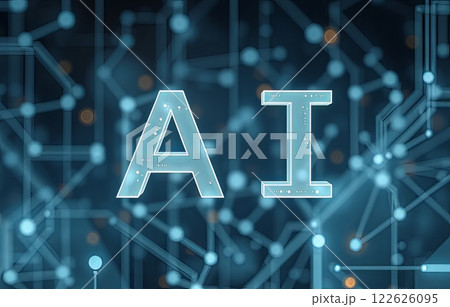 Ai technology abstract background. 122626095