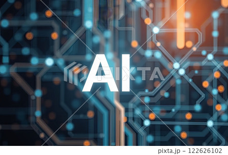 Ai technology abstract background. 122626102
