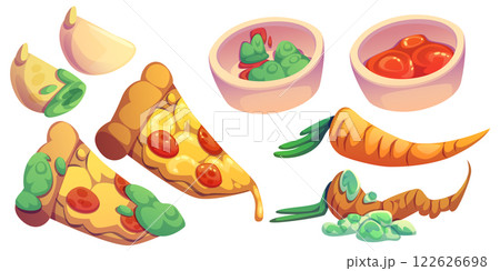 Fresh and rotten food Fresh and rotten food 122626698