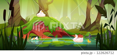 Magical wetland scene Magical wetland scene 122626712
