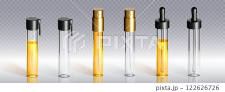 Glass perfume sample vials set 122626726