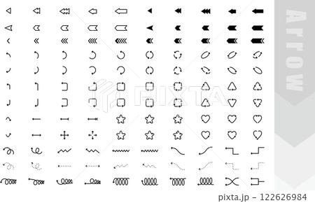 矢印　シンプル 122626984
