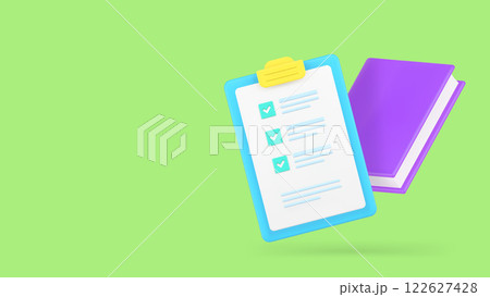 Book reading to do list complete time management education banner copy space vector illustration 122627428
