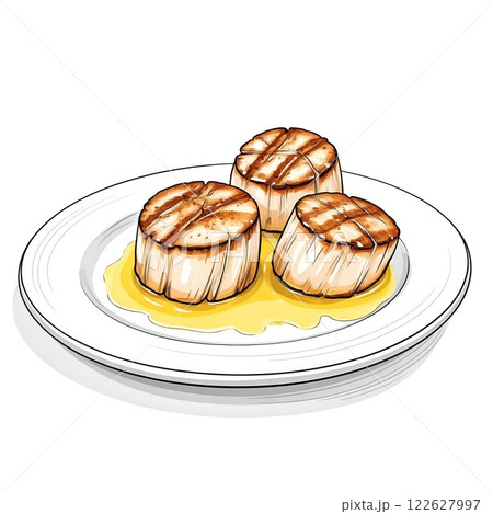 ホタテのバター焼き 122627997