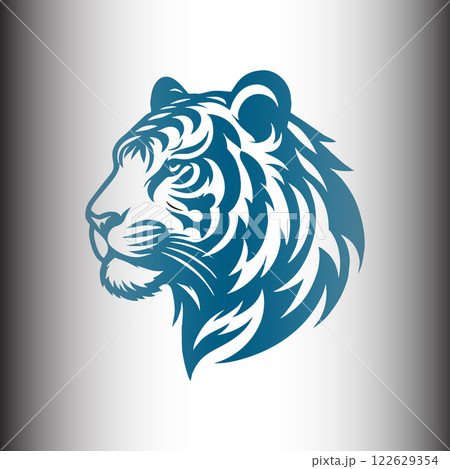 vector illustration of an abstract tiger 122629354