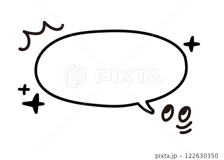 Amazingの吹き出し。モノクロ、白黒。テキスト。落書き。手書き。面白いテキスト。ベクター。 122630350